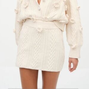 For Love and Lemon Martina Knit Mini Skirt